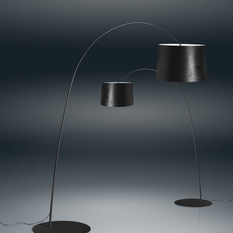 Foscarini Stehleuchte Twiggy Schwarz Milieu