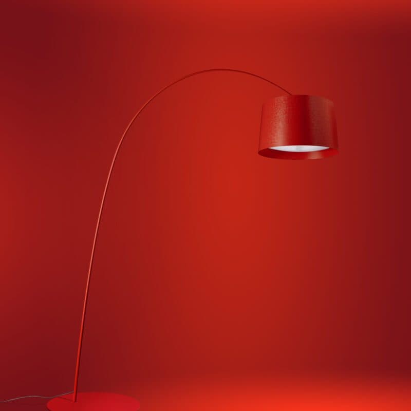 Foscarini Stehleuchte Twiggy Karminrot Milieu