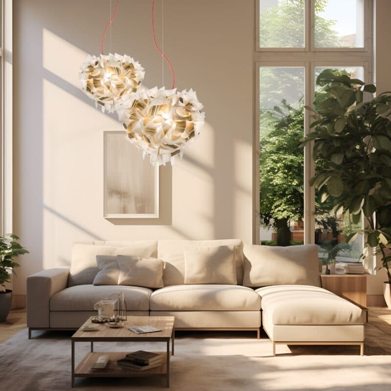 Slamp Pendelleuchte Veli Aurea Wohnbeispiel
