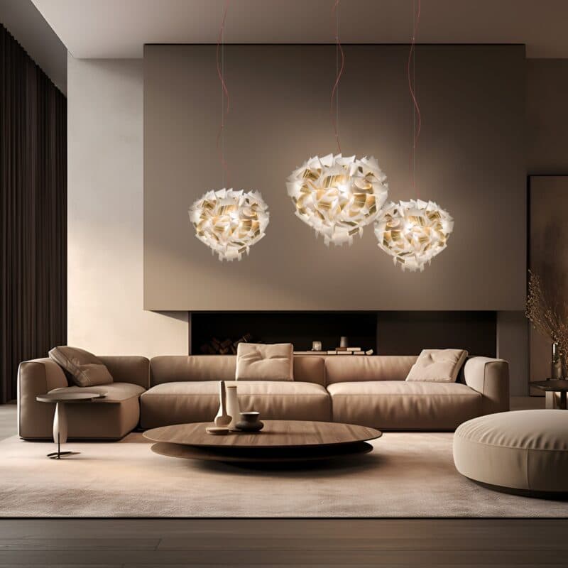 Slamp Pendelleuchte Veli Aurea Wohnbeispiel