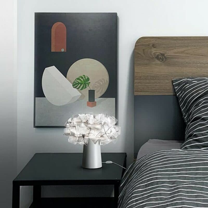 Slamp Tischleuchte Clizia in Fumé Wohnbeispiel