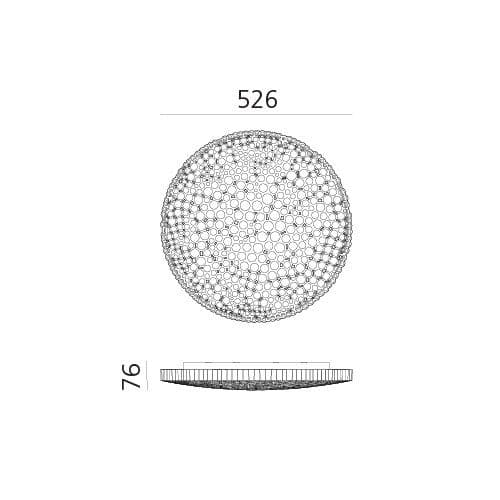 Artemide Deckenleuchte Calipso Maße