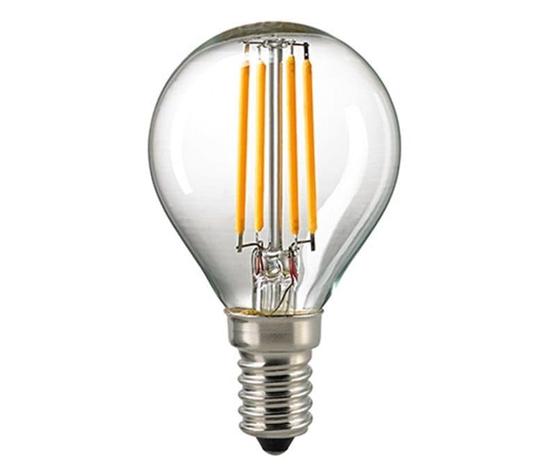 Sigor 2,5 W LED-Filament Kugel Klar E14 2700 K Dim