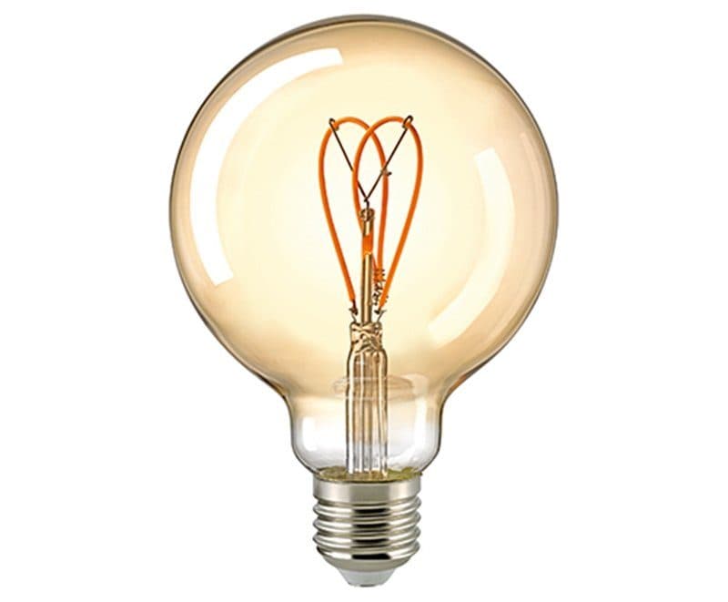 Sigor 5,5W LED CURVED LOOP G95 GOLD E27 2000K DIM