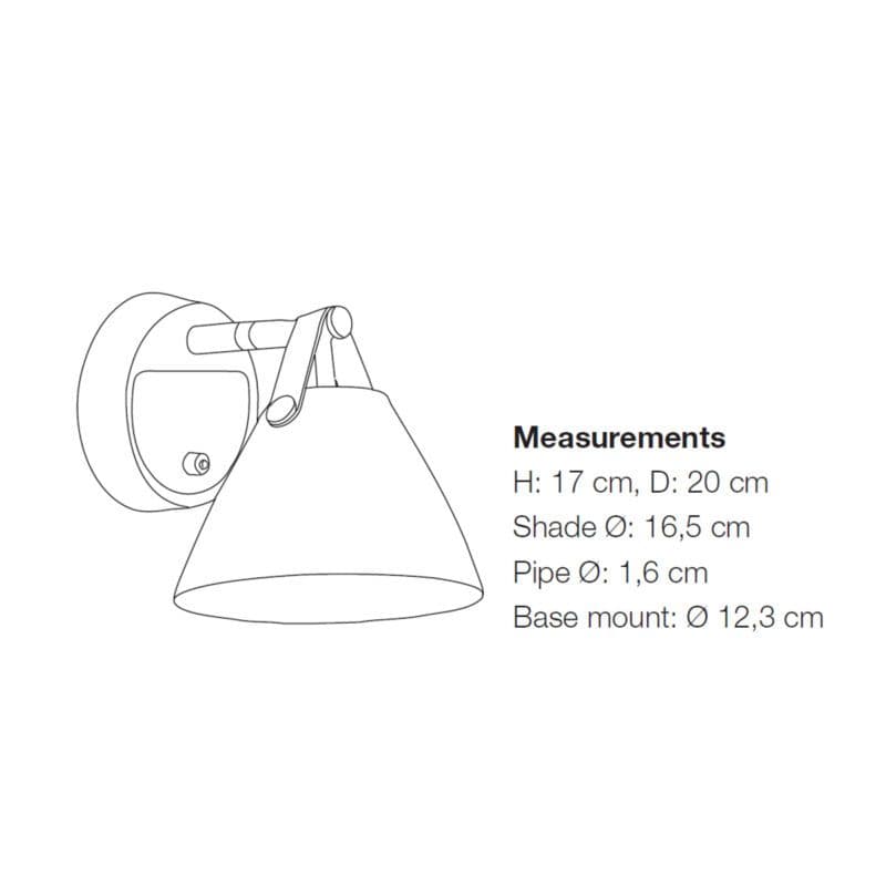 Nordlux Wandleuchte Strap Maße