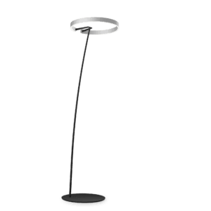 Occhio Stehleuchte Mito Raggio Schwarz matt/Silber matt