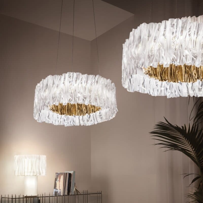 Slamp Pendelleuchte Accordéon Gold Wohnbeispiel