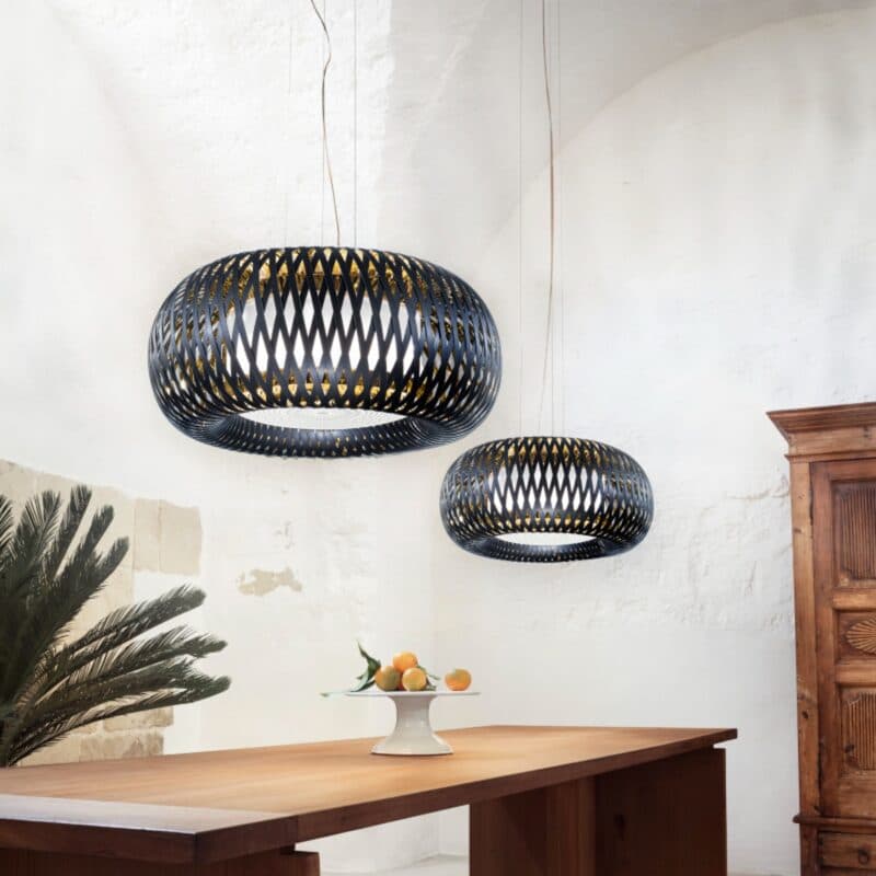 Slamp Pendelleuchte Kalatos Schwarz Wohnbeispiel
