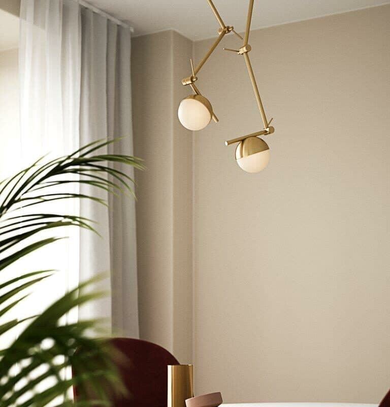 Nordlux Wandleuchte Contina Messing Milieu