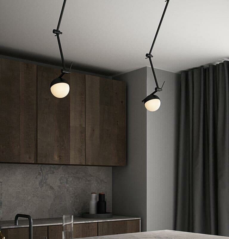 Nordlux Wandleuchte Contina Schwarz Milieu