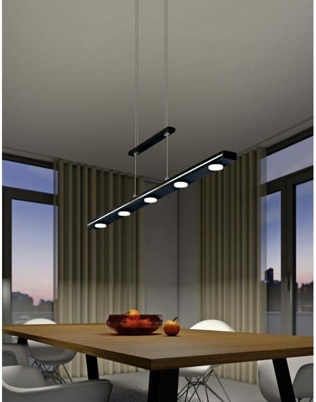 Trio Pendelleuchte Lacal Schwarz matt Milieu