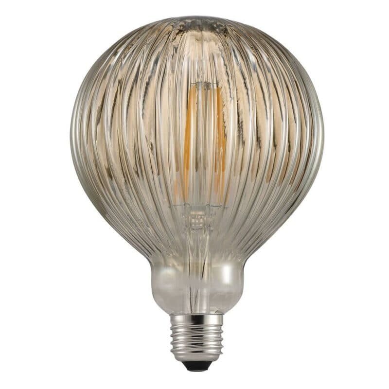Nordlux LED-Filament-Leuchtmittel Avra Stripes 2 W E27 Rauch Globe