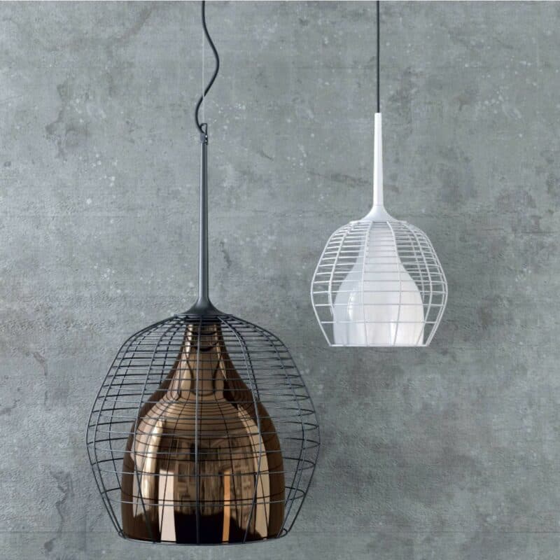 Diesel Living Pendelleuchte Cage Wohnbeispiel
