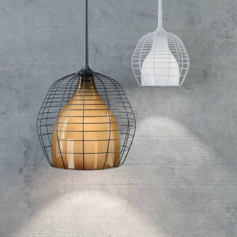 Diesel Living Pendelleuchte Cage Wohnbeispiel