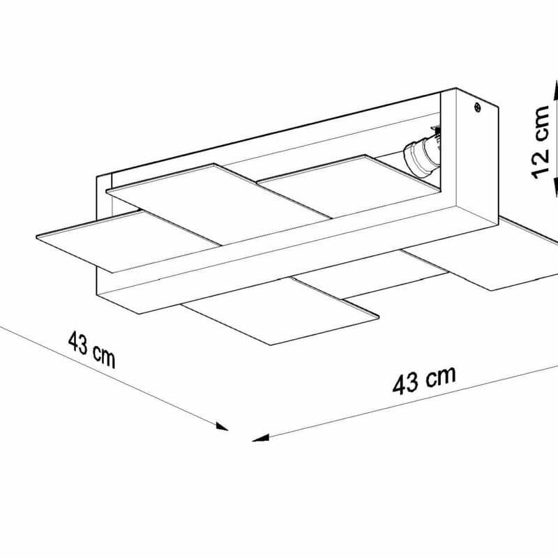 Sollux Lighting Deckenleuchte Feniks 2 Maße