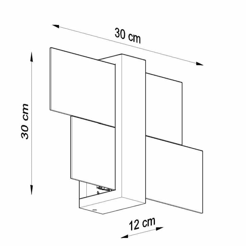 Sollux Lighting Wandleuchte Feniks 1 Maße