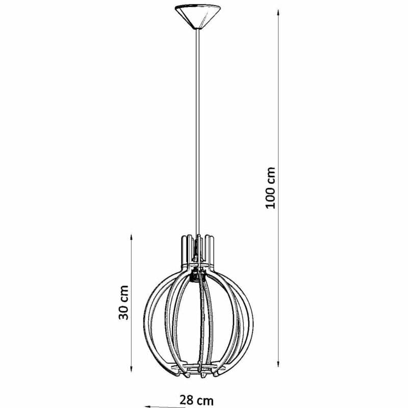 Sollux Lighting Pendelleuchte Arancia Maße