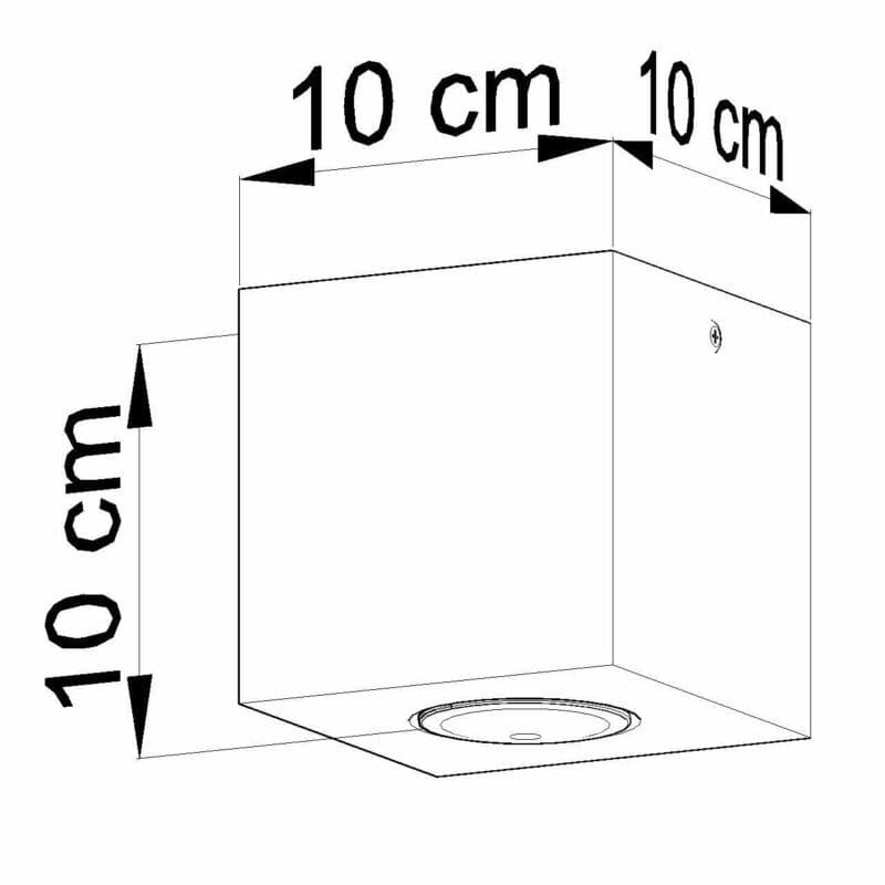 Sollux Lighting Deckenleuchte Quad Maße