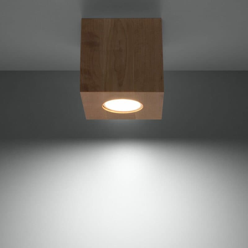 Sollux Lighting Deckenleuchte Quad Holz