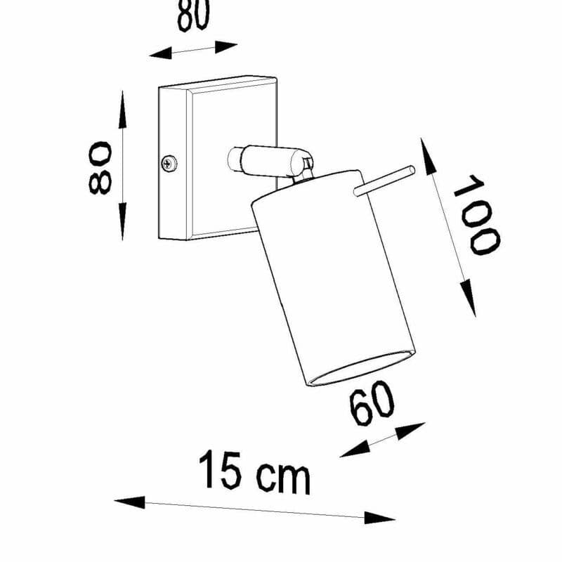 Sollux Lighting Wandleuchte Berg Maße