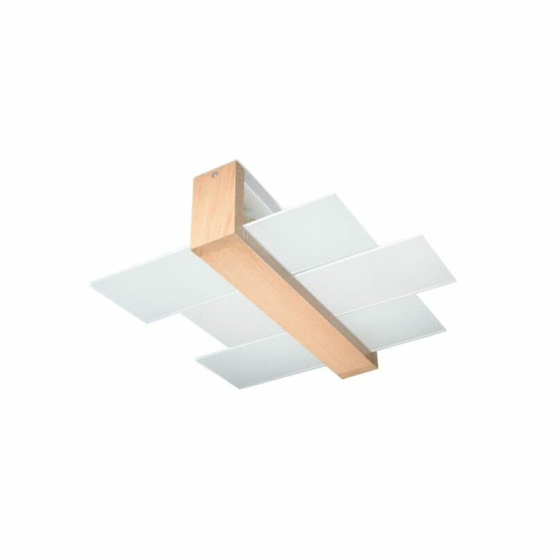 Sollux Lighting Deckenleuchte Feniks 2 Holz hell