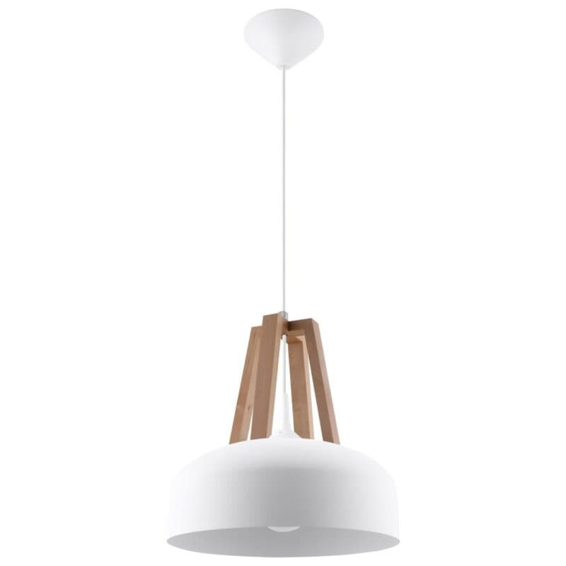 Sollux Lighting Pendelleuchte Casco Weiß