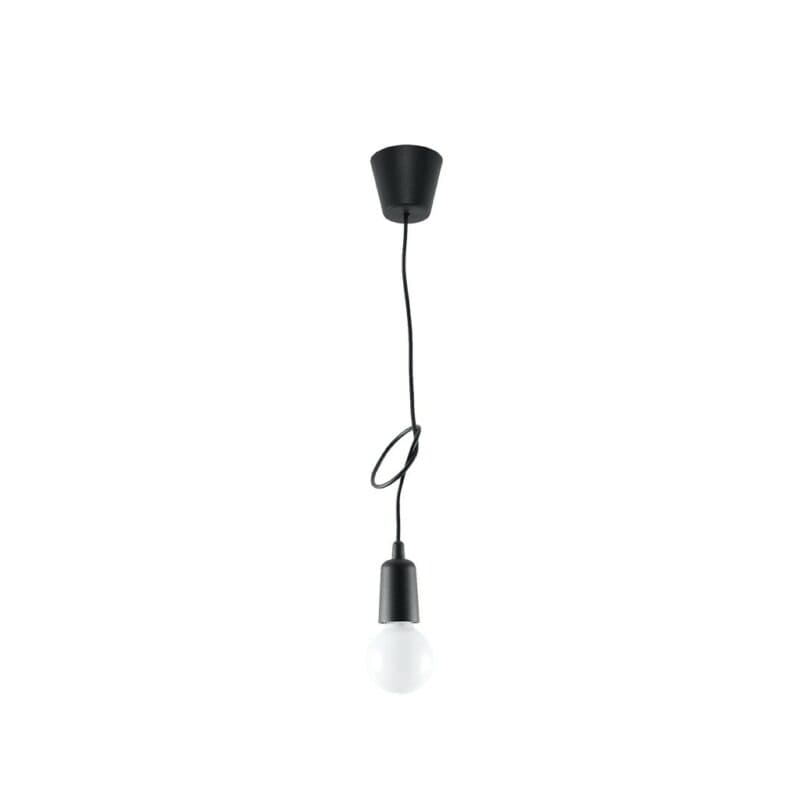 Sollux Lighting Pendelleuchte Diego 1 in Schwarz