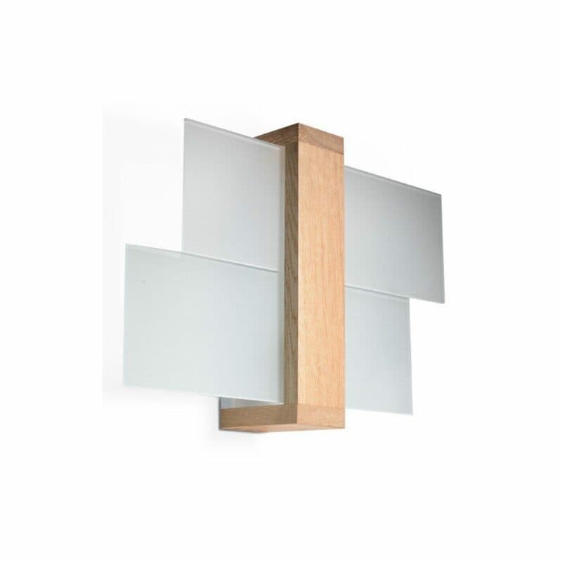 Sollux Lighting Wandleuchte Feniks 1 Holz hell