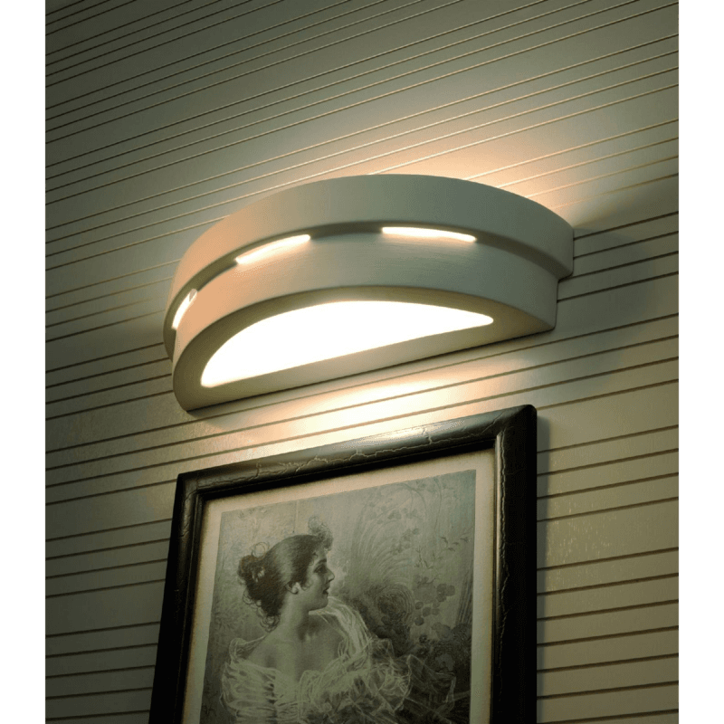 Sollux Lighting Wandleuchte Keramik Helios eingeschalten