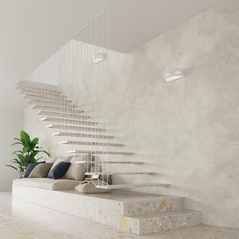 Sollux Lighting Wandleuchte Keramik Helios Flur