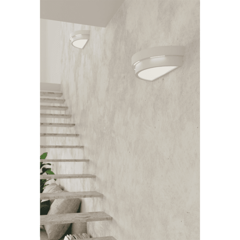 Sollux Lighting Wandleuchte Keramik Helios Treppenaufgang