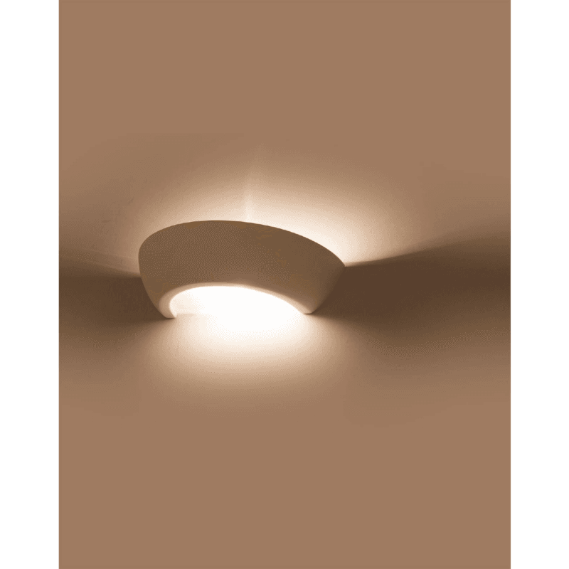 Sollux Lighting Wandleuchte Keramik Oskar eingeschalten