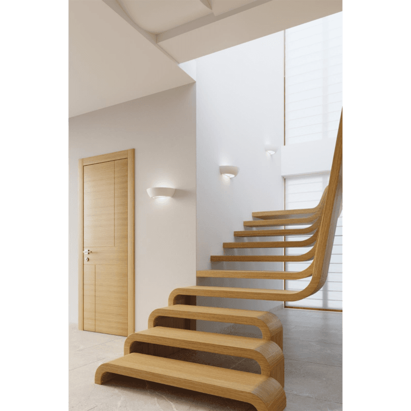 Sollux Lighting Wandleuchte Keramik Oskar Treppenaufgang
