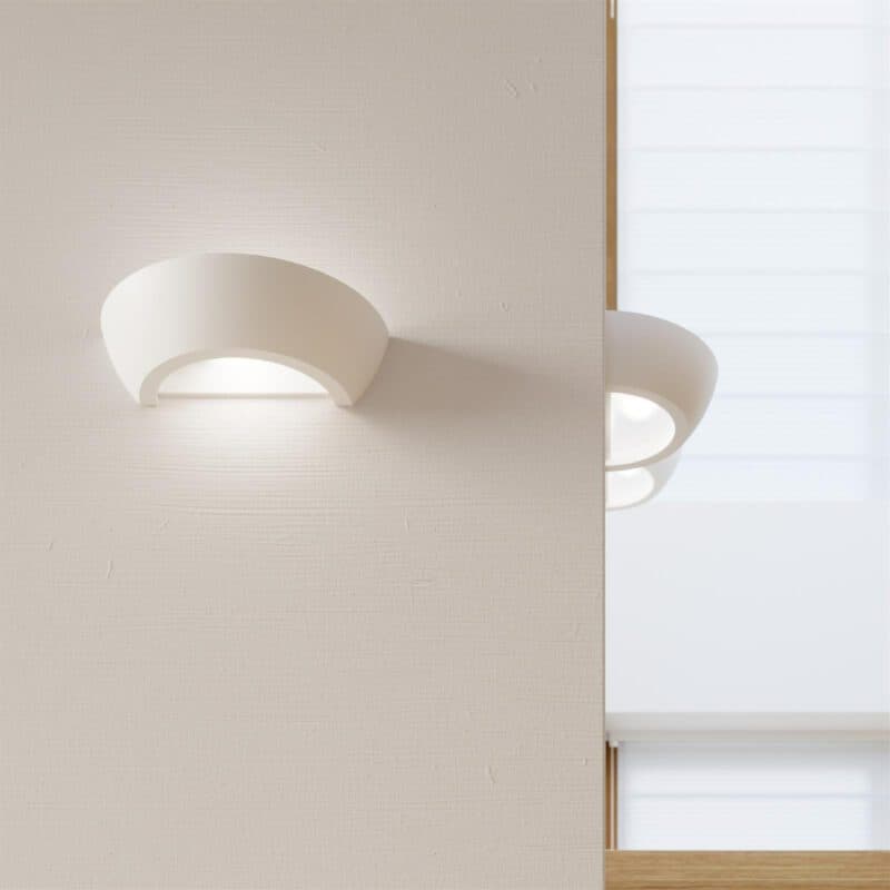 Sollux Lighting Wandleuchte Keramik Oskar Treppenaufgang