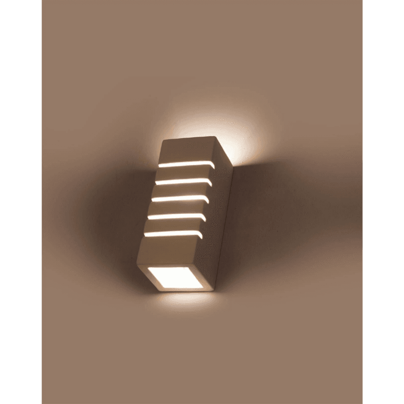 Sollux Lighting Wandleuchte Keramik Samir eingeschalten