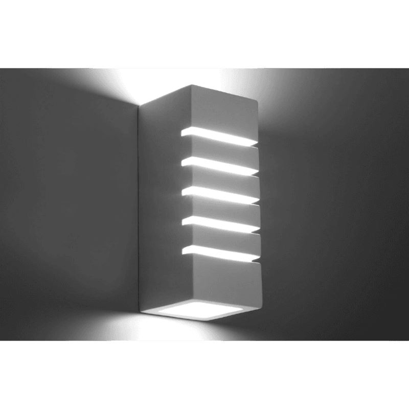 Sollux Lighting Wandleuchte Keramik Samir eingeschalten