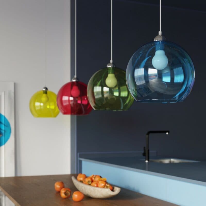 Sollux Lighting Pendelleuchte Ball Wohnbeispiel