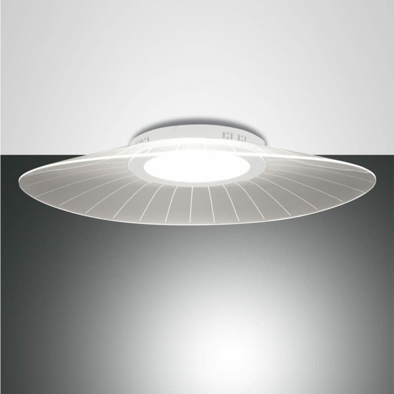 Fabas Luce Deckenleuchte Vela in Weiß 78 x 55 cm