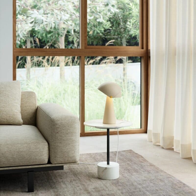 Nordlux DFTP Tischleuchte Align in Beige Wohnbeispiel
