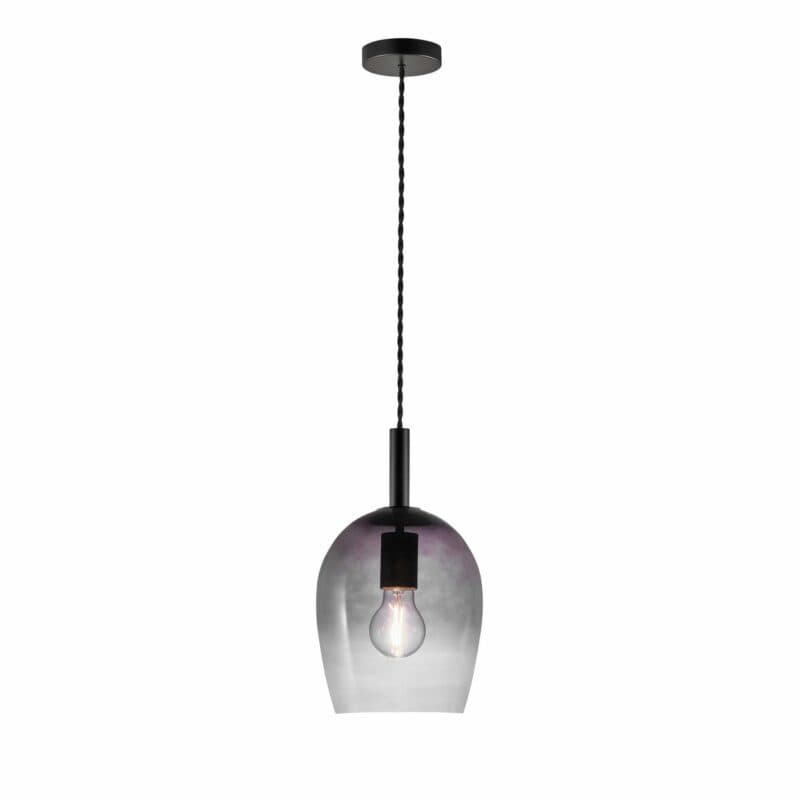 Nordlux Pendelleuchte Uma 18 in Rauchglas frontale Ansicht.