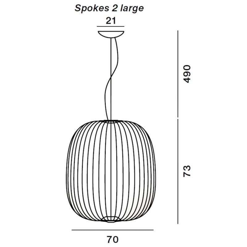 Foscarini Pendelleuchte Spokes 2 large Maße