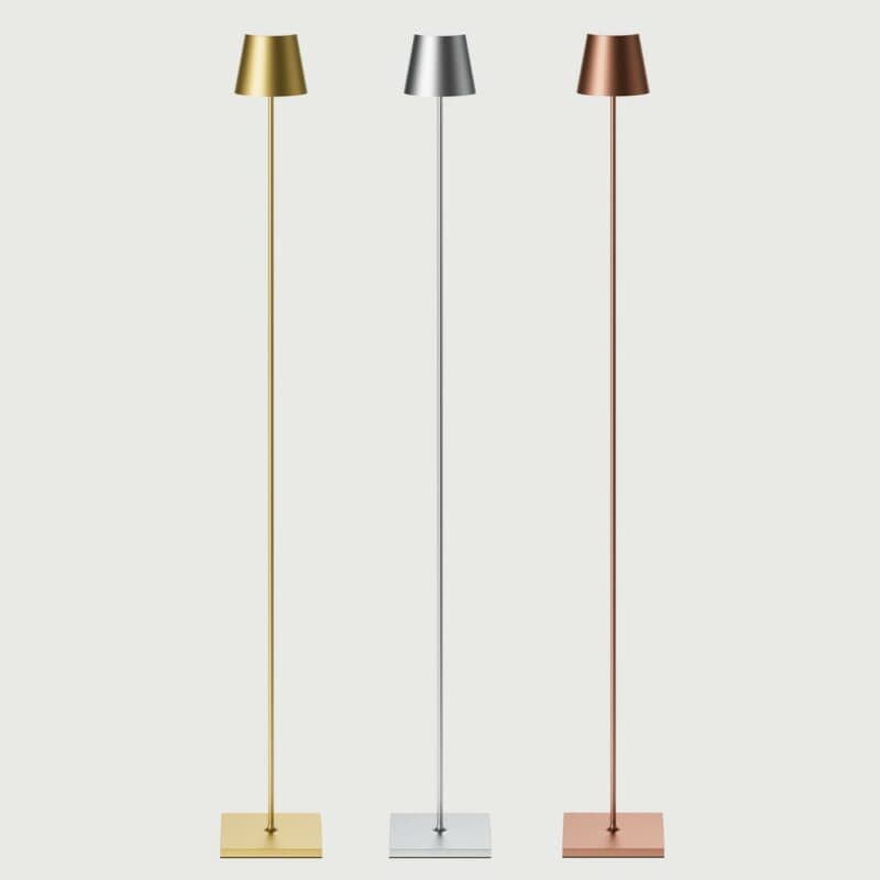 Sigor Akkustehleuchte Nuindie in Gold eloxiert, Silber eloxiert und Bronze eloxiert