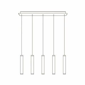 Fabas Luce Pendelleuchte Prado 5-flammig