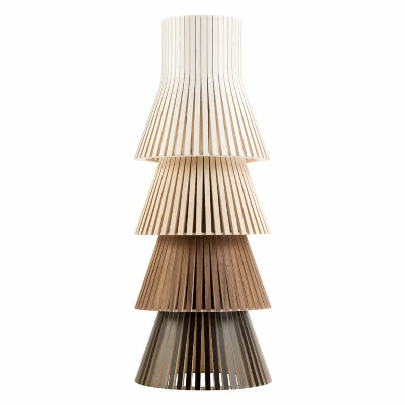 Secto Design Pendelleuchte Petite 4600 White Laminated, Natural Birch, Walnut Veneer und Black Laminated (v.o.n.u.)