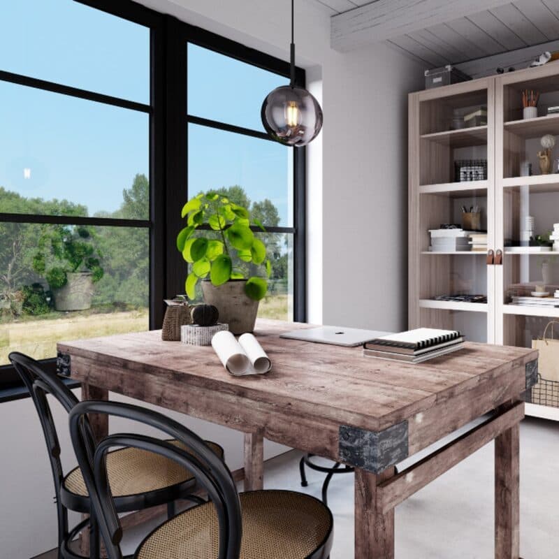 By Rydéns Pendelleuchte Boyle 1-flammig Wohnbeispiel Esszimmer