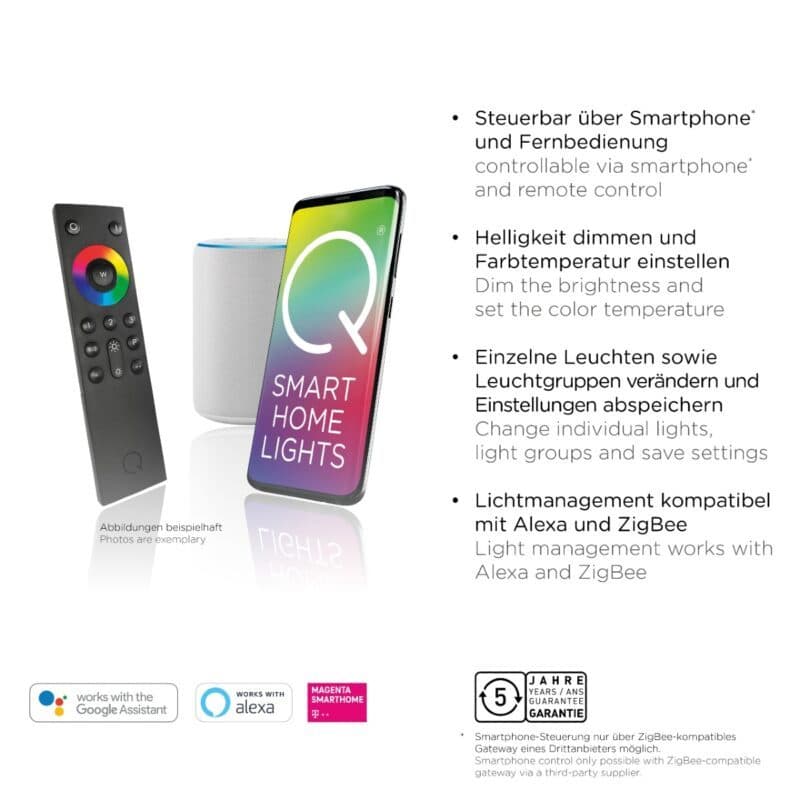 Paul Neuhaus Deckenleuchte Q-Alta Funktionen