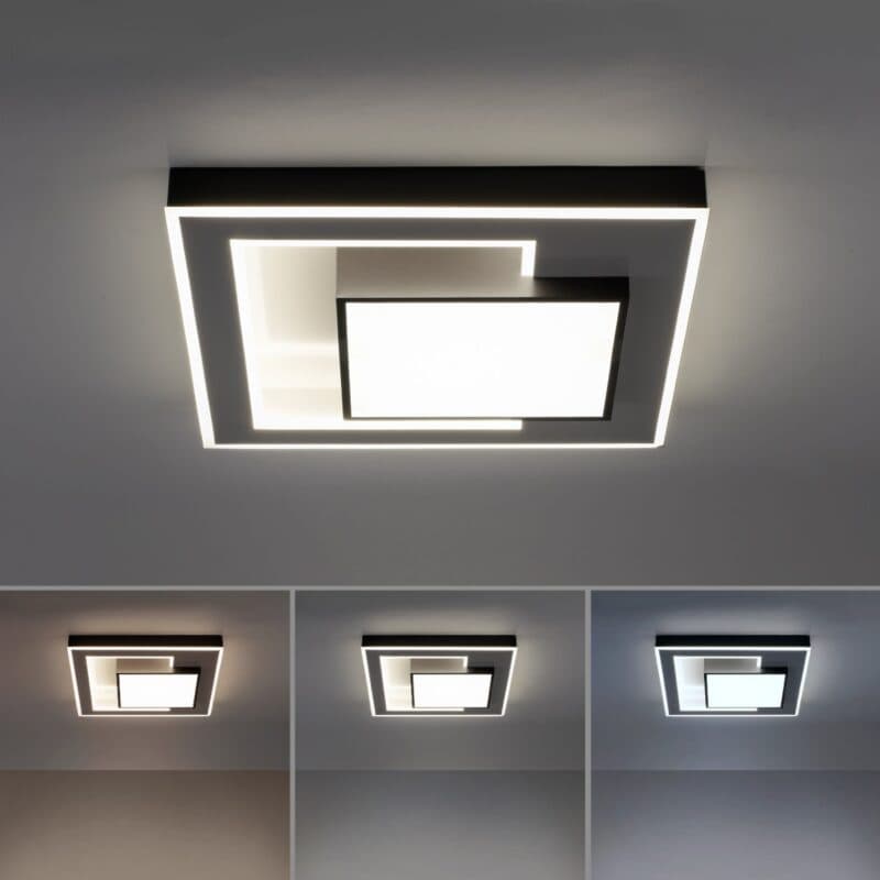 Paul Neuhaus Deckenleuchte Q-Alta Lichtfarben Wohnbeispiel