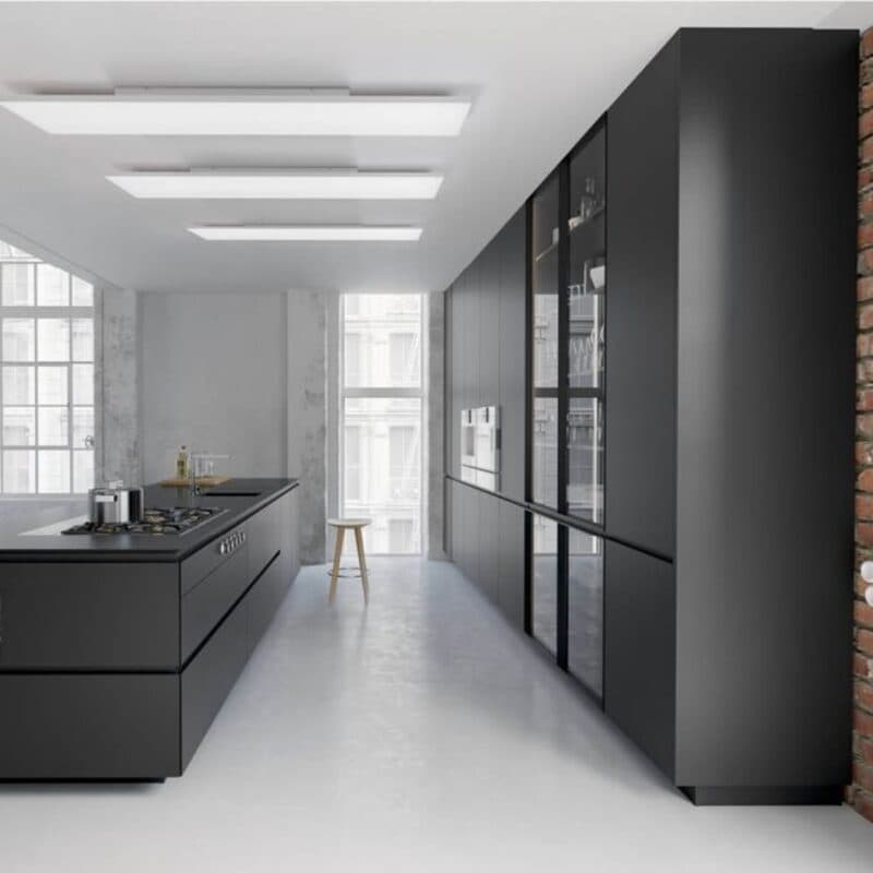 Paul Neuhaus Deckenleuchte Q-Frameless mit 120 x 30 Wohnbeispiel