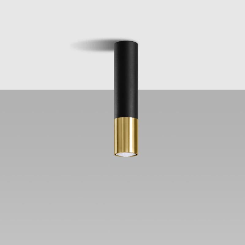 Liadomo Deckenleuchte Elegance in Schwarz/Gold Wohnbeispiel
