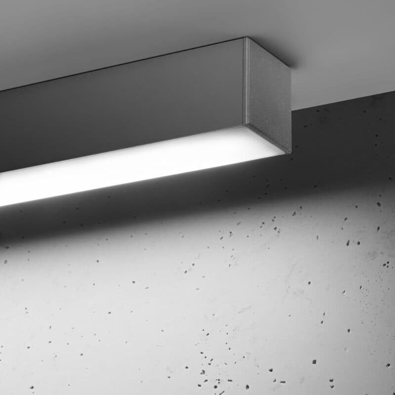 Sollux Deckenleuchte Pinne in Grau mit 67 cm und 4000 K Detailansicht